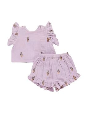 Pink Chicken | NWT Baby Roey Top & Shorts Set - 12/18 months girl
